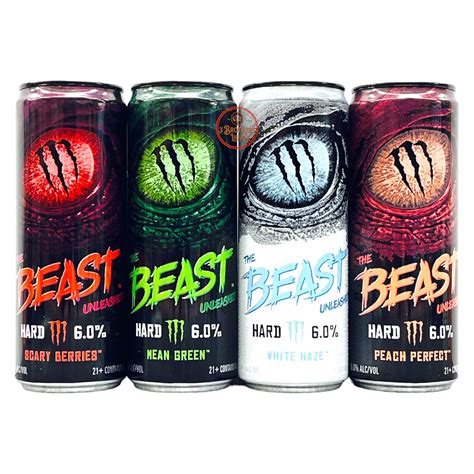 Monster The Beast Unleashed Hard Seltzer 4Pk Bundle 12oz Cans ...