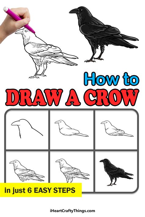 Details more than 146 easy drawing of crow - seven.edu.vn