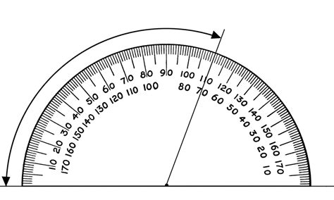 Protractor, 110 Degrees | ClipArt ETC