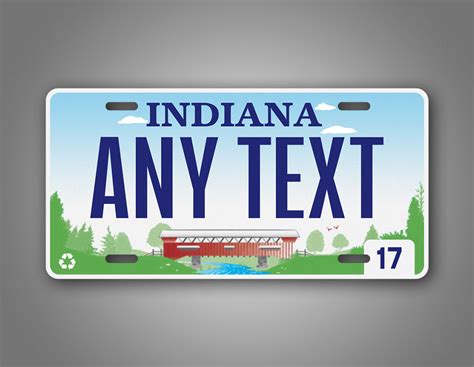 Personalized Indiana State Custom License Plate – SignsAndTagsOnline