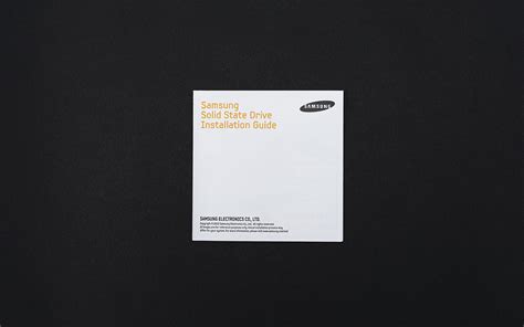 SAMSUNG SSD INSTALLATION GUIDE on Behance