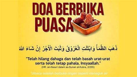 Doa Buka Puasa, Rukun Puasa dan Hal Yang Membuat Batal Puasa - Pos-kupang.com