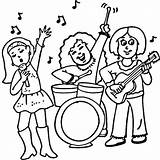Kiss Rock Band Coloring Pages Sketch Page sketch template