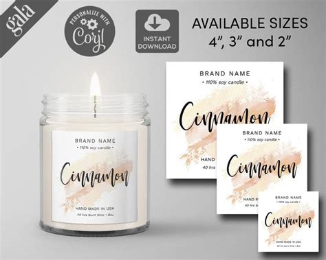 Free Candle Label Templates - FREE PRINTABLE TEMPLATES