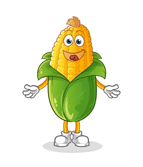 Premium Vector | Corn cartoon character