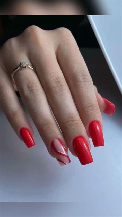 Red nail designs in 2022 | Gel nails, Red nails, Almond acrylic nails