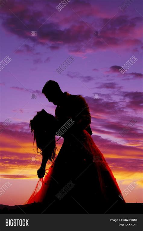 Romantic Couple Dancing Silhouette