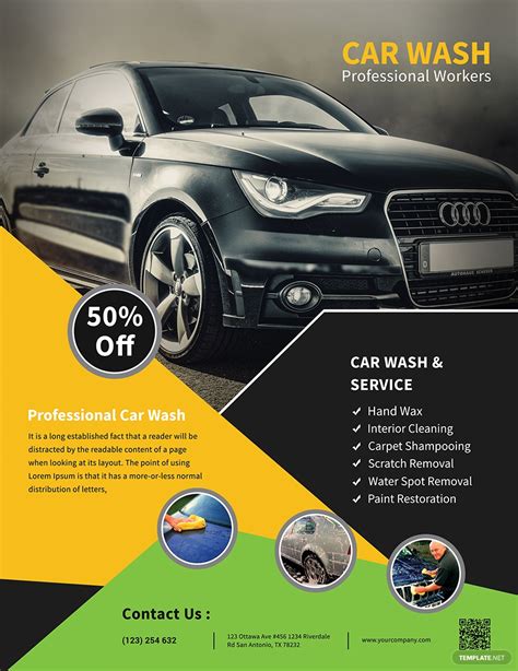 Car Wash Free PSD Flyer Template - PSDFlyer