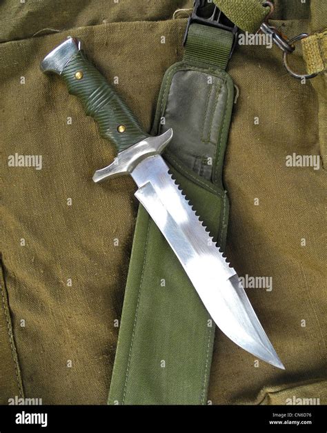 A combat military knife used as a weapon in close combat Stock Photo, Royalty Free Image ...