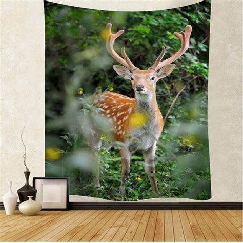 Deer Tapestry Wall Hanging Deer Large Tapestries Wall Hanging | Etsy