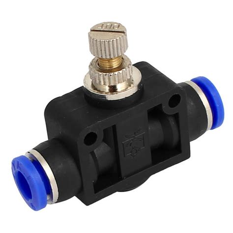 Air Hose Pneumatic Flow Speed Control Valve 6mm to 6mm Push in Quick ...