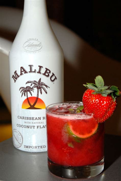 Strawberry Caipirinha... | Yummy drinks, Spiced rum, Malibu drinks