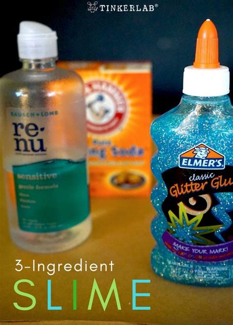 Easy Contact Solution Glitter Slime - TinkerLab | Okul