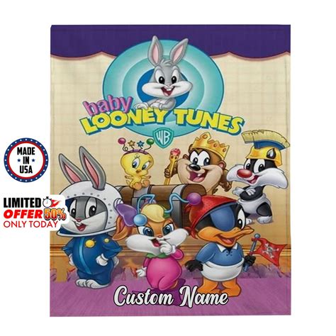 Baby Looney Tunes Blanket Personalized Disney Cartoon - Etsy