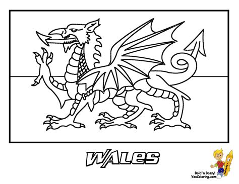 flag of wales - Google Search | Printable coloring pages, Free printable coloring pages ...