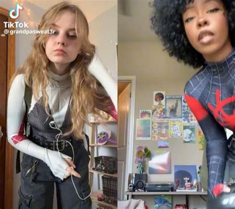 Gwen and Miles | Spiderman outfit, Cute cosplay, Spiderman cosplay