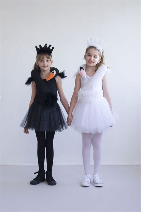 Black Swan Costume For Girls, Bird Costume For Halloween by twodotsshop on Etsy https://www.etsy ...