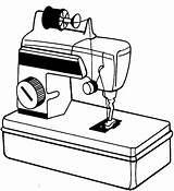Sewing Machine Coloring Page sketch template