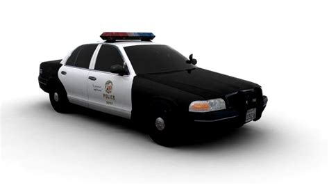 LAPD-POLICE CAR 3d model