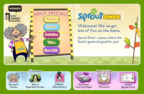 Klick Studios Blog: PBS Kids Sprout - Sprout Diner