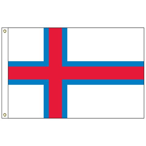 Faroe Islands 5' x 8' Outdoor Nylon Flag w/ Heading & Grommets