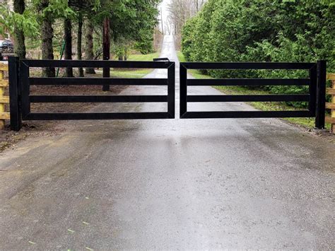 Gorgeous & Simple Metal Driveway Gate Heavy Duty Entrance Gate Made in ...