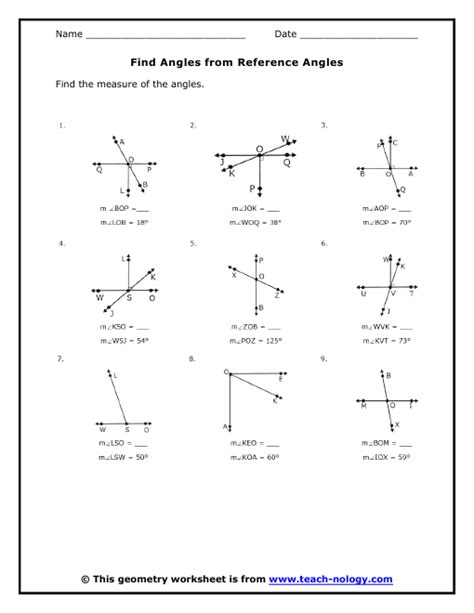 Find Angles from Reference Angles