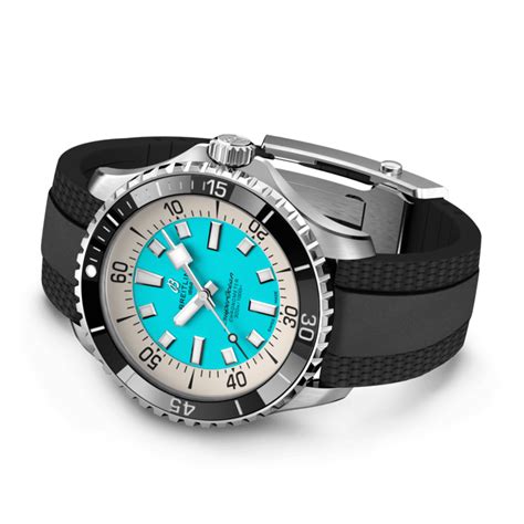 Superocean Automatic 44 Stainless steel - Turquoise A17376211L2S1 | Breitling US