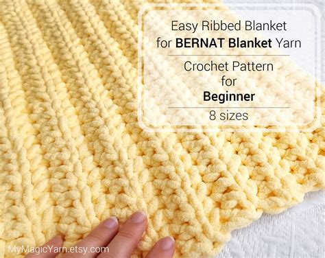 Crochet Pattern BERNAT Blanket Yarn BERNAT Baby Blanket - Etsy