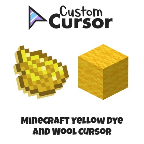 Minecraft Yellow Dye and Wool cursor – Custom Cursor