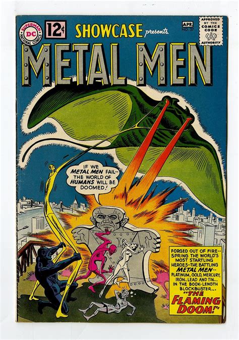 Showcase #37 F/VF 1st Metal Men DC Silver Age Comic | Silver age comic books, Silver age comics ...