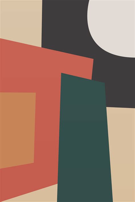 Abstract minimalist wall art decoration poster 23863071 Vector Art at ...