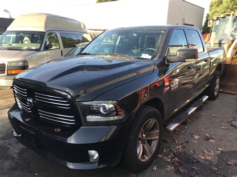 2015 DODGE RAM 1500 SPORT, 4DR PU, BLACK, VIN # 1C6RR7UTXFS766235