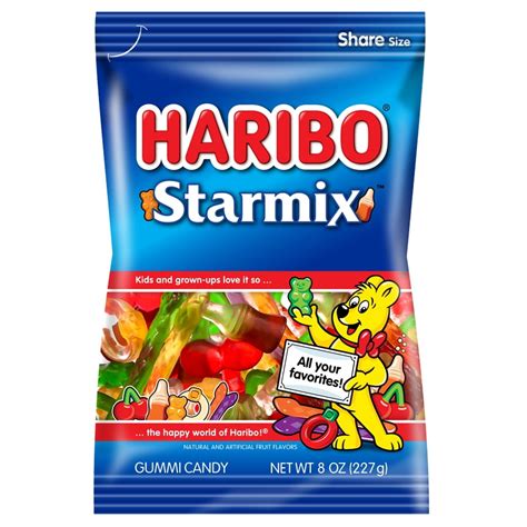 Haribo Starmix Gummi Candies, 8 Oz. - Walmart.com