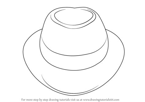 Learn How to Draw a Hat (Hats) Step by Step : Drawing Tutorials