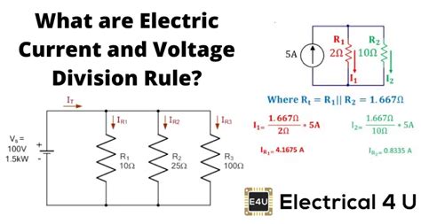 Voltage and Current Divider Rule (Formula & Example) | Electrical4U