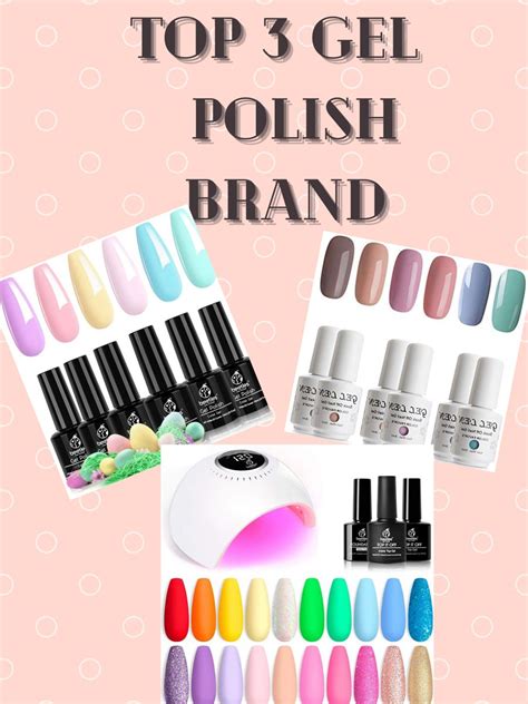 Top Gel Nail Polish Brands | Gel nail polish brands, Gel polish brands, Nail polish brands