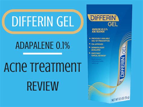 Differin Review- Does Adapalene Have Side Effects in 2020? | Differin gel, Acne treatment