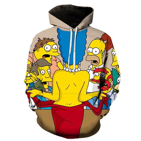 Simpsons Hoodie | Pullover Hoodie | 3D Sweatshirt | 3D Print Hoodie – cosplaysos