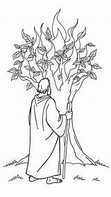 12 Moses And The Burning Bush Coloring Pages  Printable & Free To sketch template