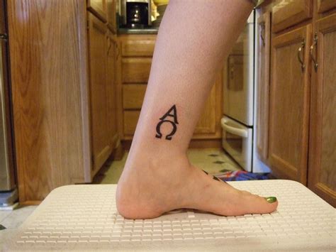 Alpha & Omega tattoo. Got this on my left inner leg. Alpha Omega Tattoo, Art Ink, Tattos, Fish ...