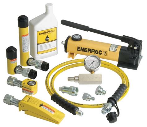 ENERPAC Hydraulic Lifting Set, 5 ton, Cylinder Stroke 5/8 to 5 in, Max ...