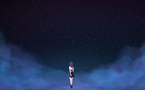 Starry Sky Anime Wallpapers - Wallpaper Cave