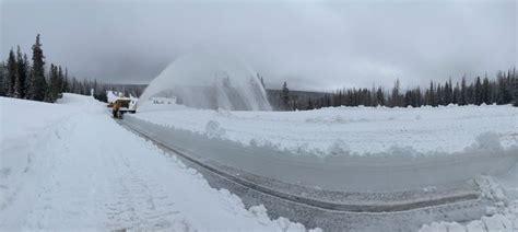 PHOTOS: WYDOT plowing deep snow to open Snowy Range Road by Memorial ...