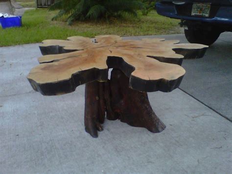 Coffee Table Tree Stump | Minimalist Home Design Ideas