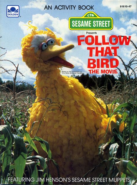 Follow That Bird: The Movie Activity Book (1985) - Big Bird Photo ...