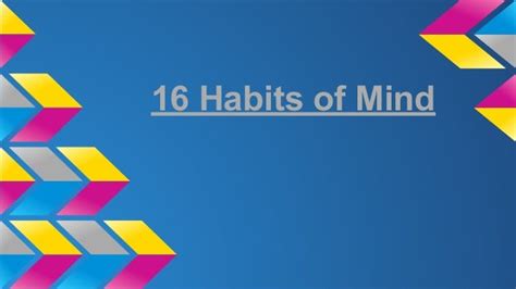 16 Habits of Mind