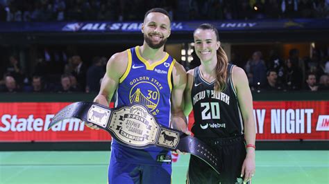 Steph Curry defeats Sabrina Ionescu in NBA All-Star 3-point challenge ...