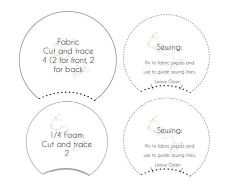 PRINTABLE PATTERN TEMPLATE for Diy Mickey Ears or by TaysGizmos
