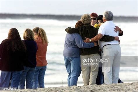 Relatives and friends of victims from the Alaska Airlines crash hold ...